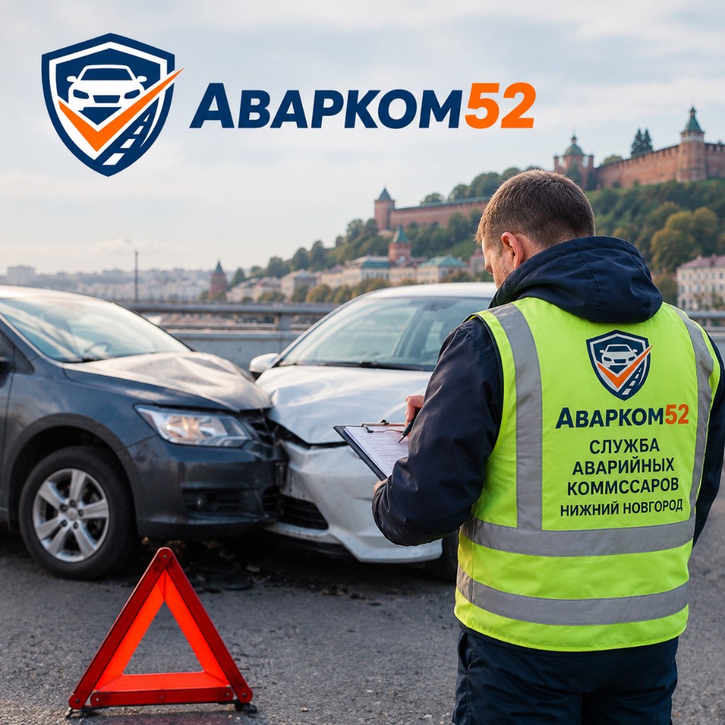Аварийный комиссар оформляет ДТП в Нижнем Новгороде